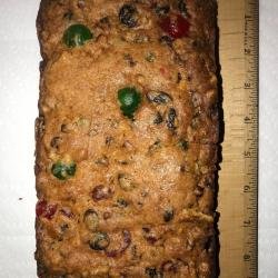 Home Made Loaf Pan Fruit Cake From Scratch