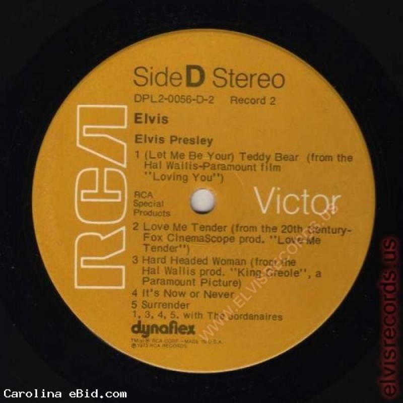 Elvis Presley, Elvis RCA Special Products DPL2 0056(e)